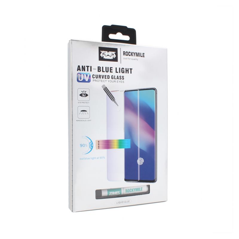 Zaštitno Staklo Rockymile UV Anti Blue Full Glue + Lampa za Samsung N970F Galaxy Note 10