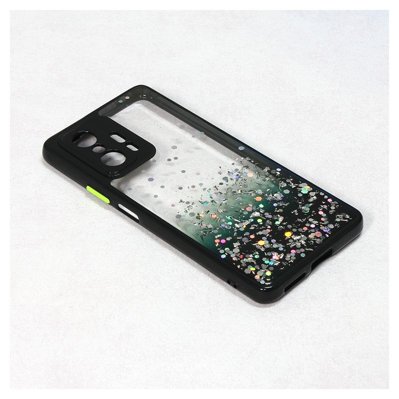 Maskica Frame Glitter za Xiaomi 11T/11T Pro crna
