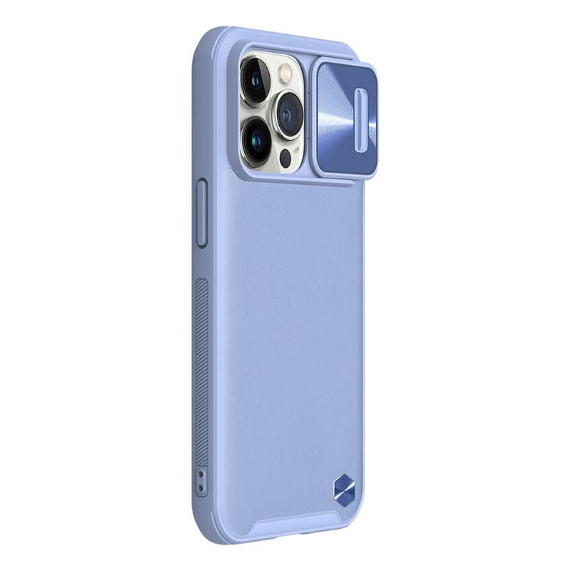Maskica Nillkin CamShield Leather za iPhone 13 Pro 6.1 ljubicasta