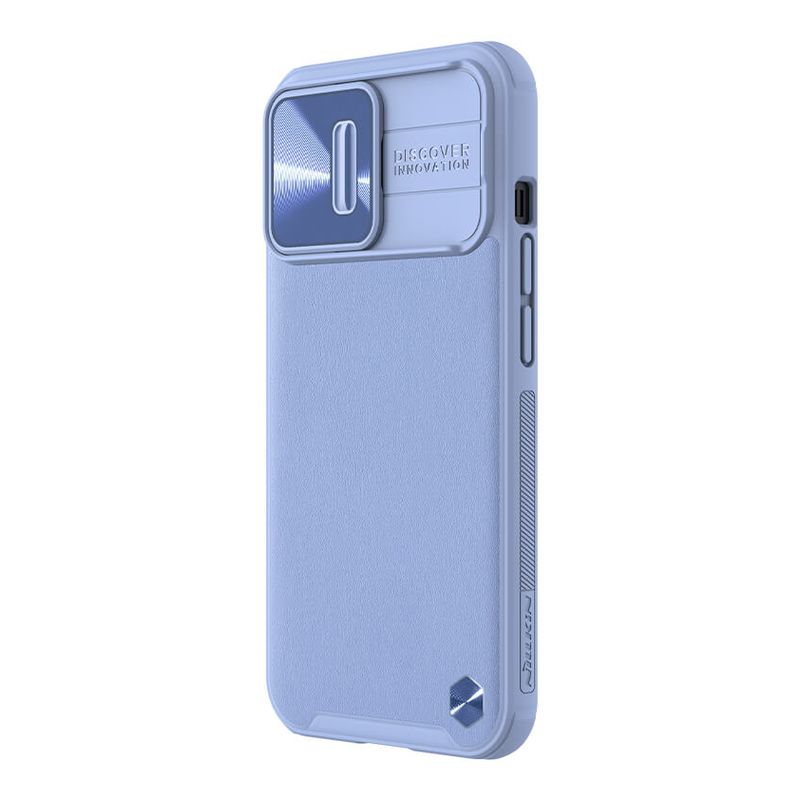 Maskica Nillkin CamShield Leather za iPhone 13 Pro 6.1 ljubicasta