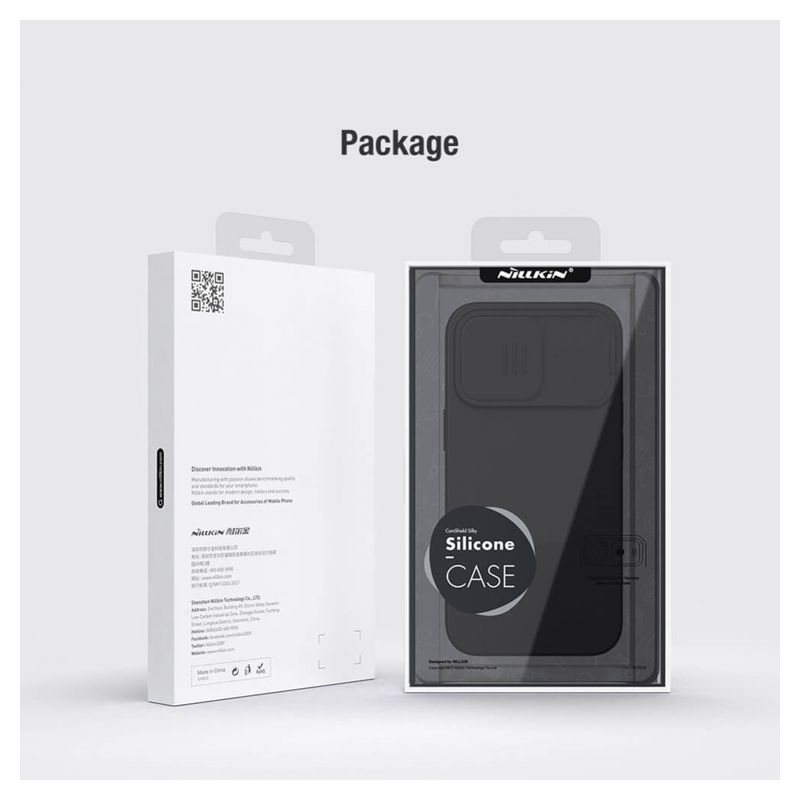 Maskica Nillkin CamShield Silky za iPhone 14 Pro 6.1 ljubicasta