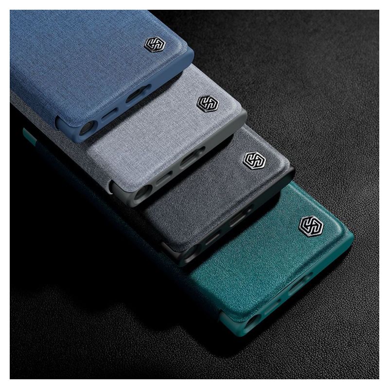 Maskica Nillkin Qin Pro Leather za Samsung S908B Galaxy S22 Ultra 5G crna