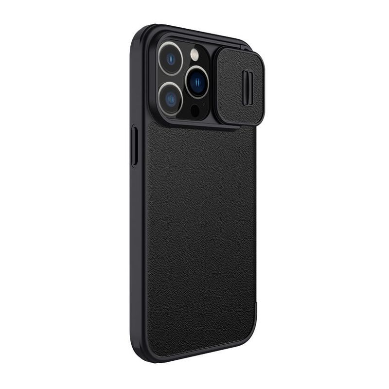 Maskica Nillkin Qin Pro (plain leather) za iPhone 14 Pro Max 6.7 crna