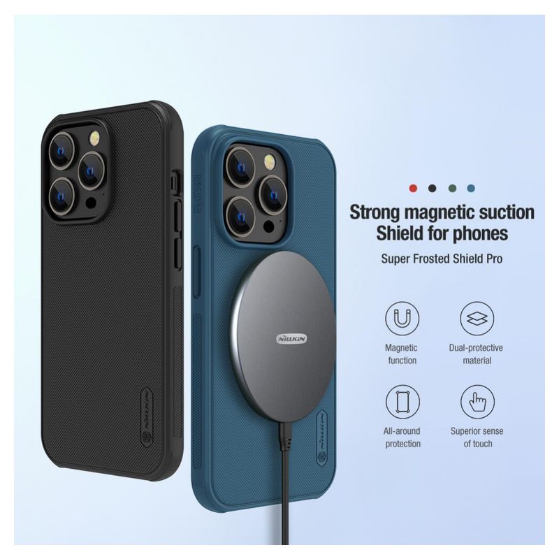 Maskica Nillkin Scrub Pro Magnetic za iPhone 14 Pro 6.1 plava