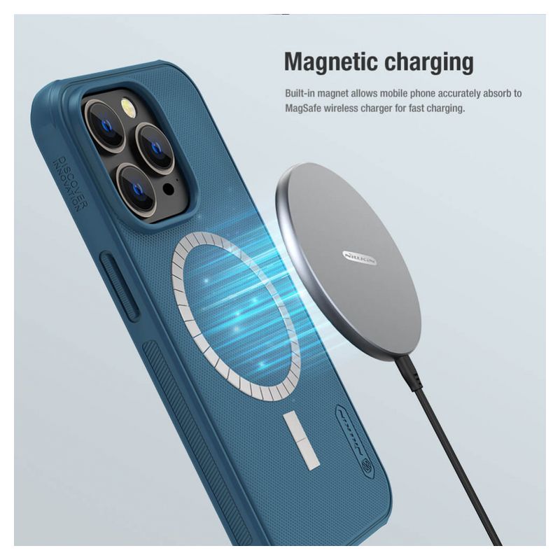 Maskica Nillkin Scrub Pro Magnetic za iPhone 14 Pro 6.1 plava