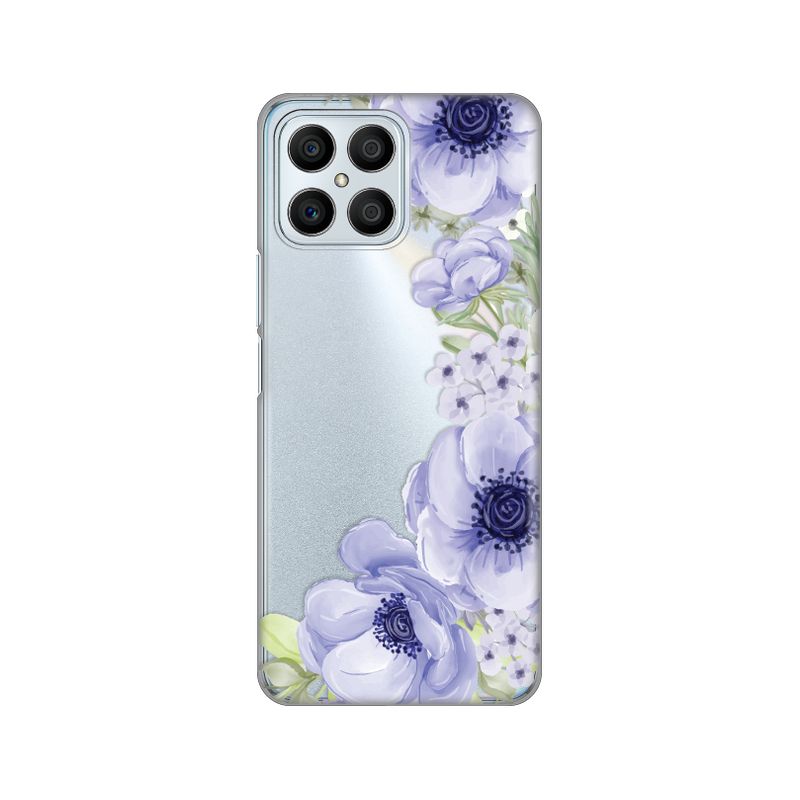 Maskica Silikonska Print Skin za Honor X8 Blue Roses