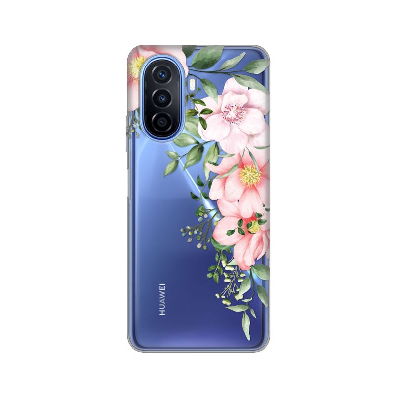 Maskica Silikonska Print Skin za Huawei Nova Y70/Y70 Plus Gentle Rose Pattern Maskica Silikonska Print Skin za Huawei Nova Y70/Y70 Plus Gentle Rose Pattern - Slika 1