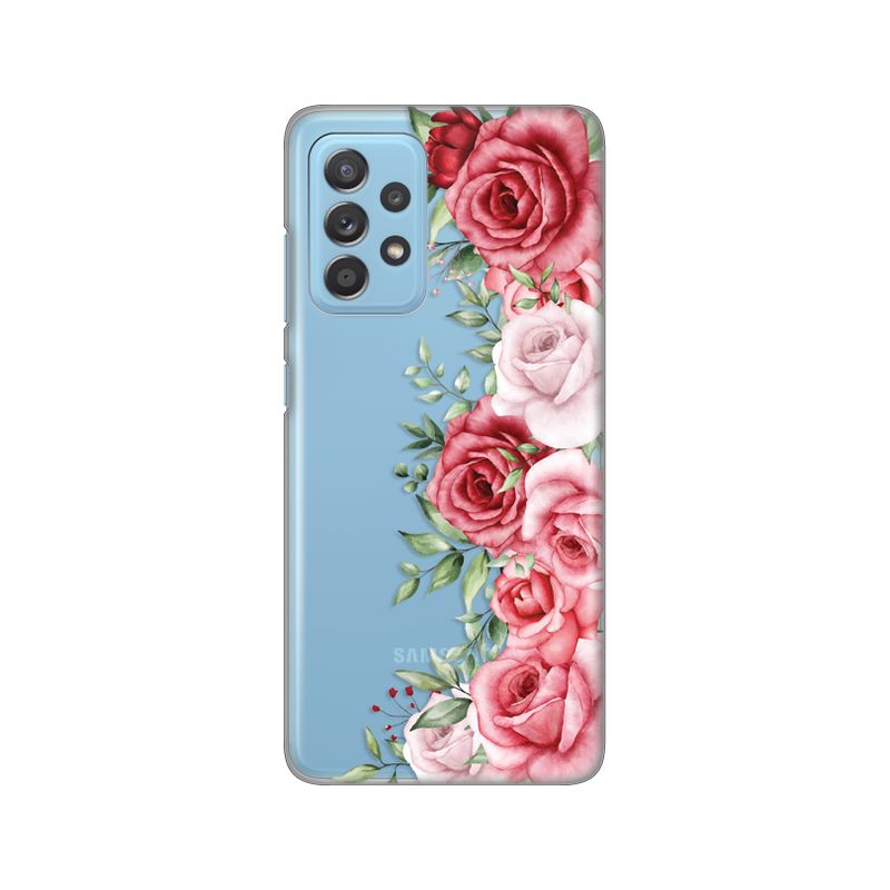 Maskica Silikonska Print Skin za Samsung A525F/A526B/A528B Galaxy A52 4G/A52 5G/A52s 5G Wild Roses