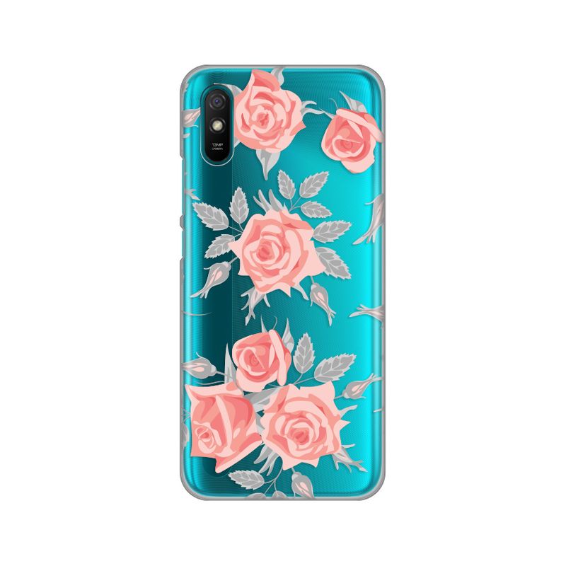 Maskica Silikonska Print Skin za Xiaomi Redmi 9A Elegant Roses