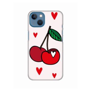 Maskica Silikonska Print za iPhone 13 6.1 Cherry