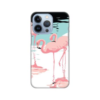 Maskica Silikonska Print za iPhone 13 Pro 6.1 Pink Flamingos