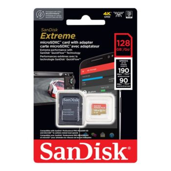 Mem.Kartica SanDisk SDXC Extreme micro Pro Deluxe 128GB 190MB/s A2 C10 UHS-I U3 V30