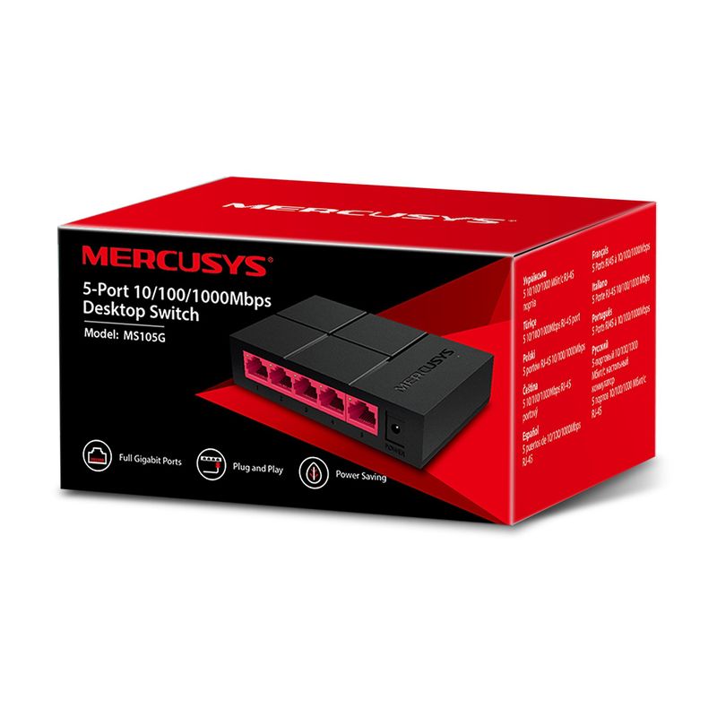 Switch 10 / 100 / 1000 5-port Mercusys MS105G