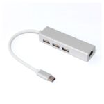 Adapter Type C na 3 USB 2.0 RJ45 JWD-TC18