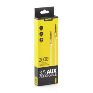 Audio kabl REMAX RM-L200 Aux 3.5mm bela 2m