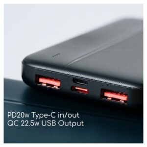 Back up baterija REMAX Tinyl RPP-212 22.5W QC/PD Fast Charging 10000mAh crna