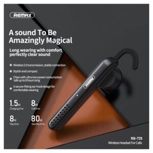 Bluetooth slusalica REMAX RB-T35 crna