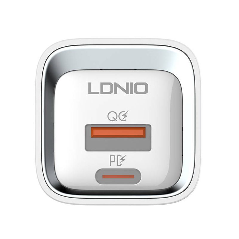 Kucni punjac LDNIO A2318C 20W PD Quick Charge 3.0 sa Type C na Type C kablom beli