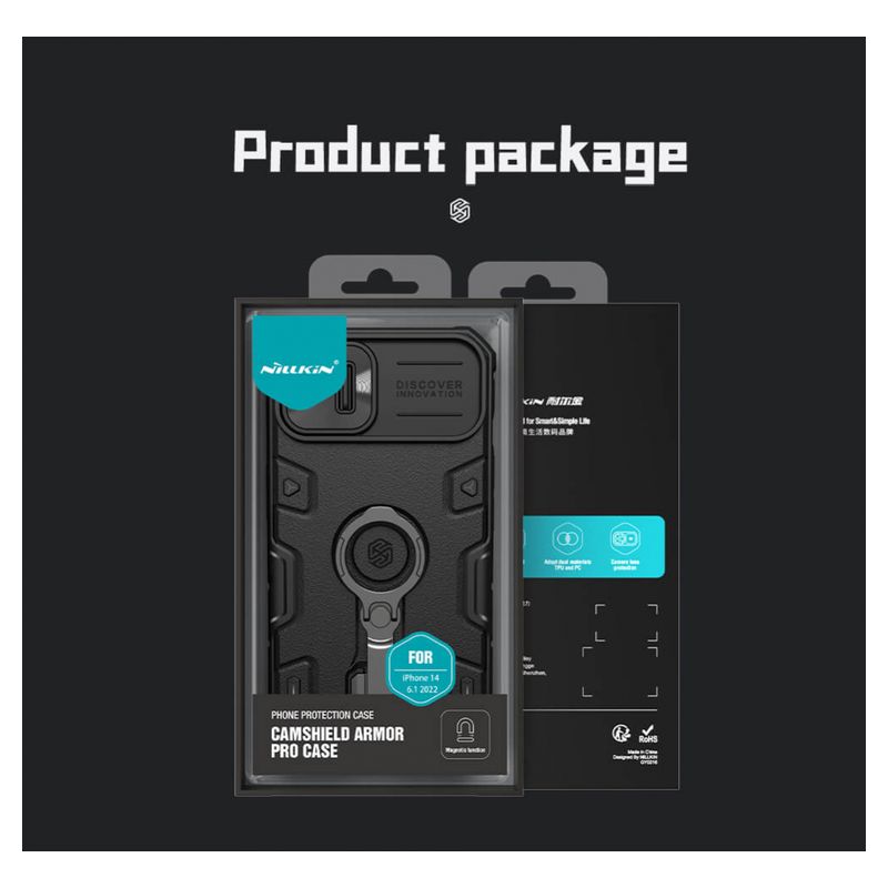 Maskica Nillkin CamShield Armor Pro Magnetic za iPhone 14 6.1 zelena
