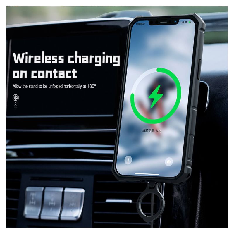 Maskica Nillkin CamShield Armor Pro Magnetic za iPhone 14 6.1 zelena