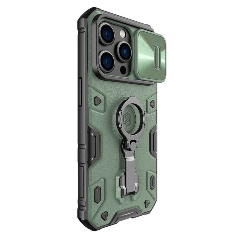 Maskica Nillkin CamShield Armor Pro Magnetic za iPhone 14 Pro 6.1 zelena