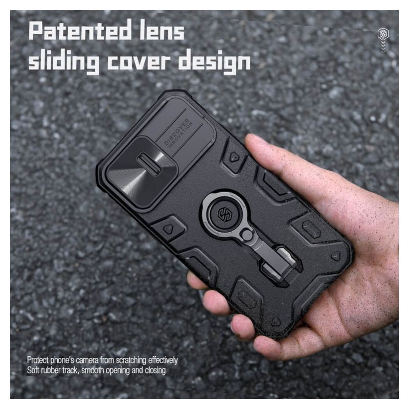 Maskica Nillkin CamShield Armor Pro Magnetic za iPhone 14 Pro 6.1 zelena
