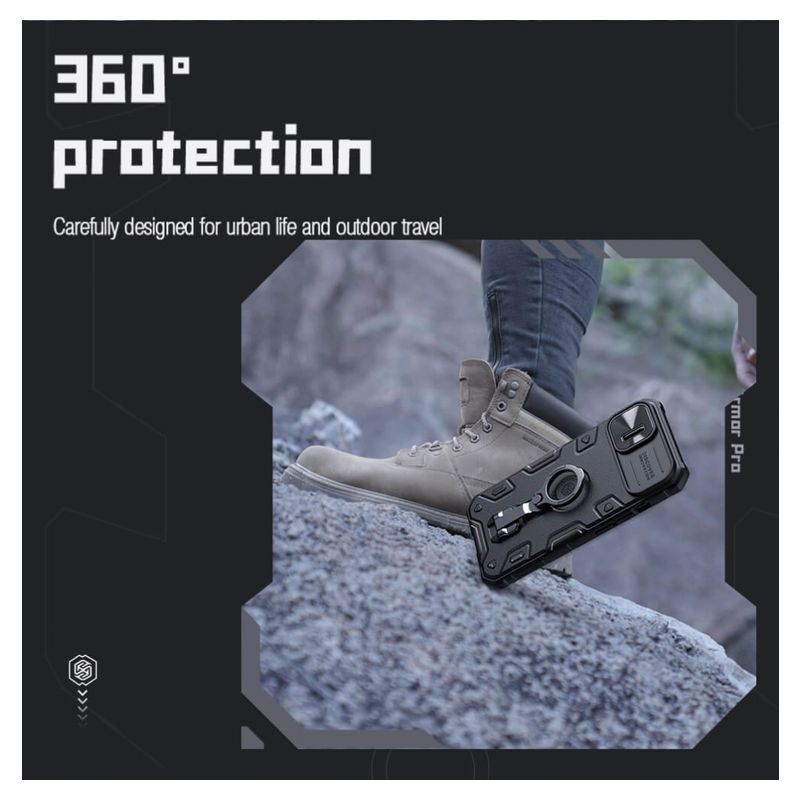 Maskica Nillkin CamShield Armor Pro za iPhone 14 Plus 6.7 plava