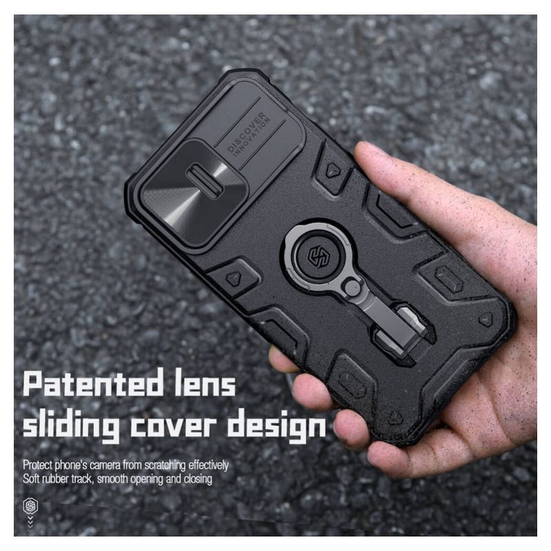 Maskica Nillkin CamShield Armor Pro za iPhone 14 Pro Max 6.7 plava