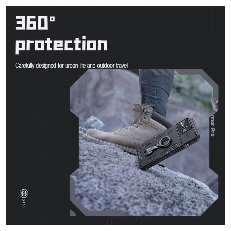 Maskica Nillkin CamShield Armor Pro za iPhone 14 Pro Max 6.7 plava