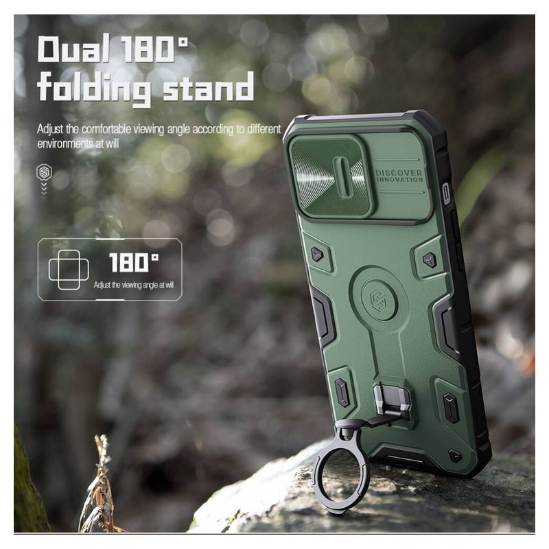 Maskica Nillkin CamShield Armor Pro za iPhone 14 Pro Max 6.7 plava