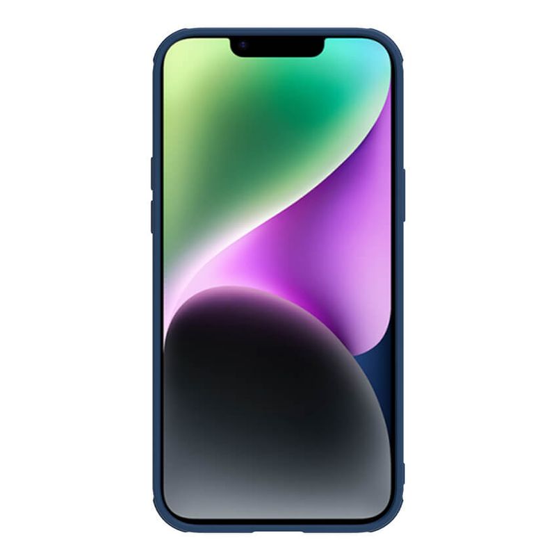 Maskica Nillkin CamShield Leather S za iPhone 14 6.1 plava