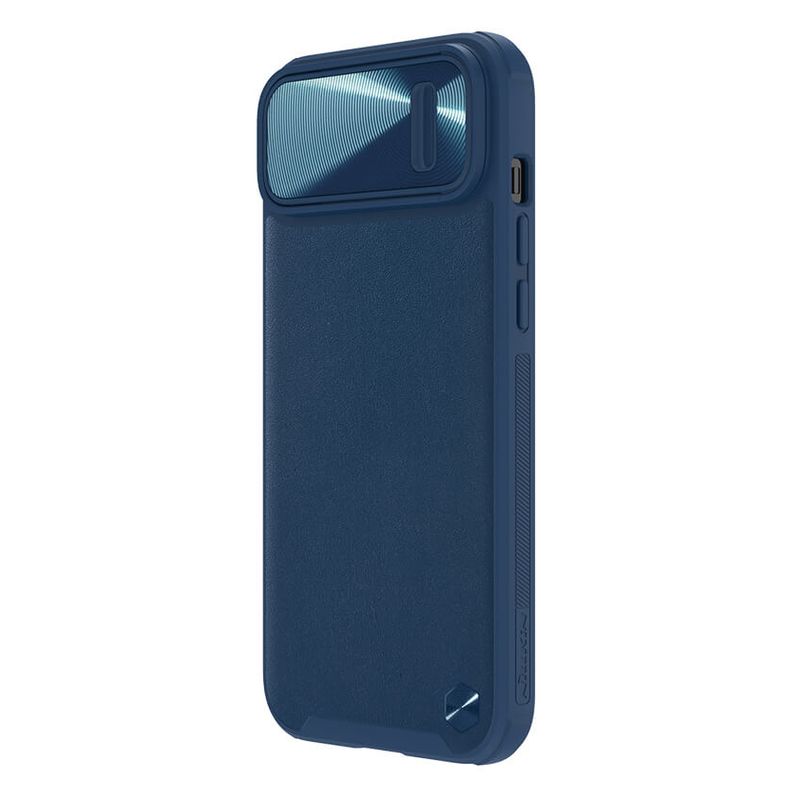 Maskica Nillkin CamShield Leather S za iPhone 14 6.1 plava