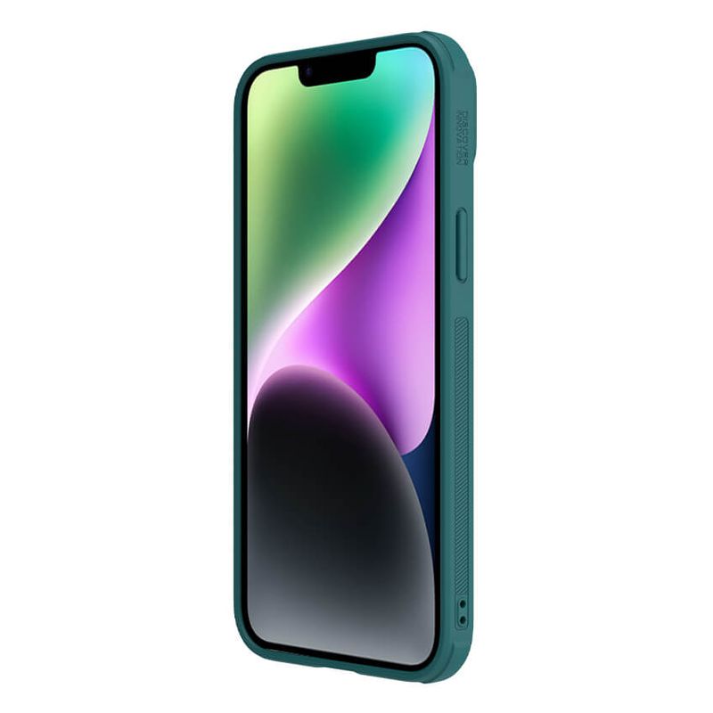 Maskica Nillkin CamShield Leather S za iPhone 14 Plus 6.7 zelena