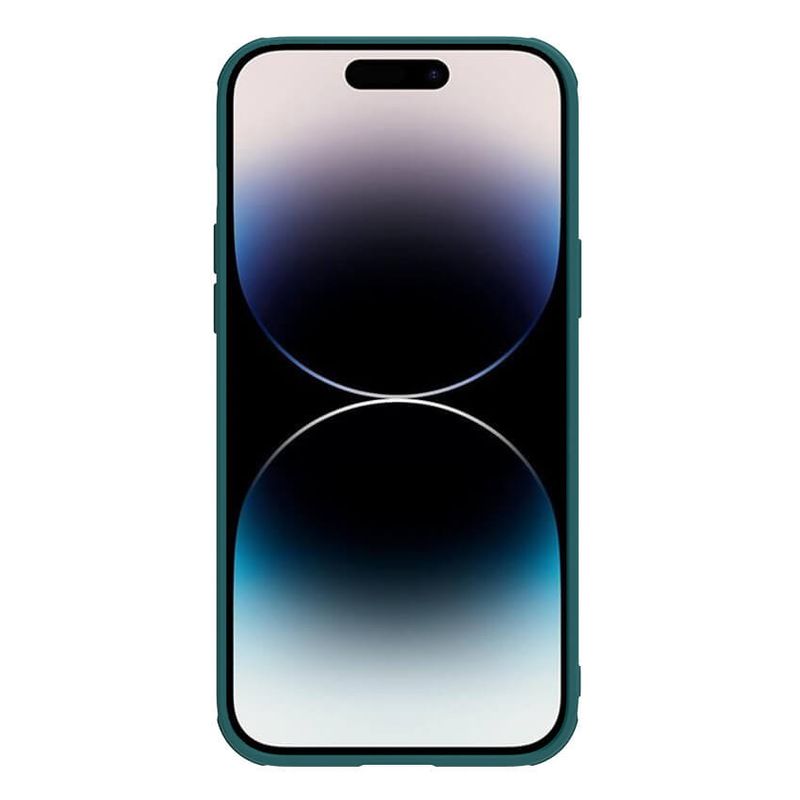 Maskica Nillkin CamShield Leather S za iPhone 14 Pro Max 6.7 zelena