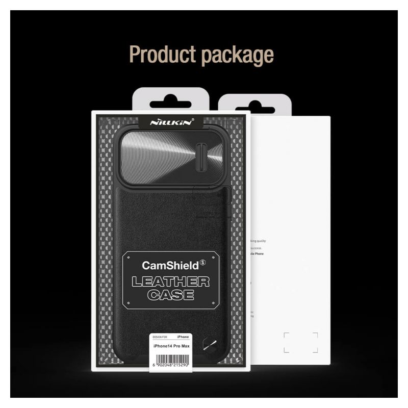 Maskica Nillkin CamShield Leather S za iPhone 14 Pro Max 6.7 zelena