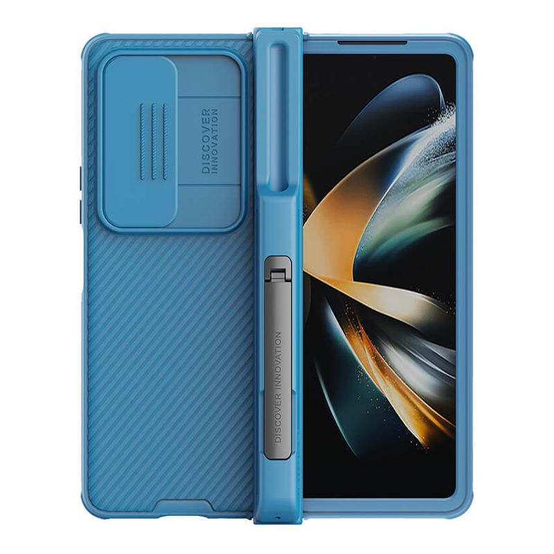 Maskica Nillkin CamShield Pro za Samsung Galaxy Z Fold 4 5G (with pen slot & stand) plava