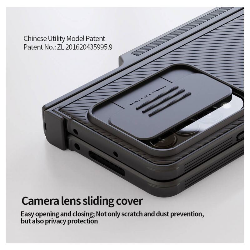 Maskica Nillkin CamShield Pro za Samsung Galaxy Z Fold 4 5G (with pen slot & stand) zelena