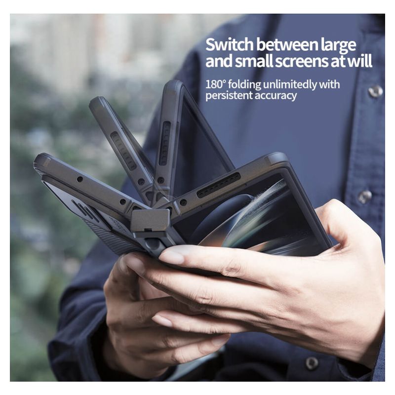 Maskica Nillkin CamShield Pro za Samsung Galaxy Z Fold 4 5G (with pen slot & stand) zelena