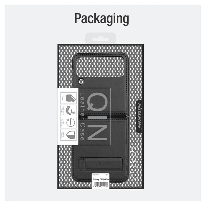 Maskica Nillkin Qin za Samsung Galaxy Z Flip 4 crna