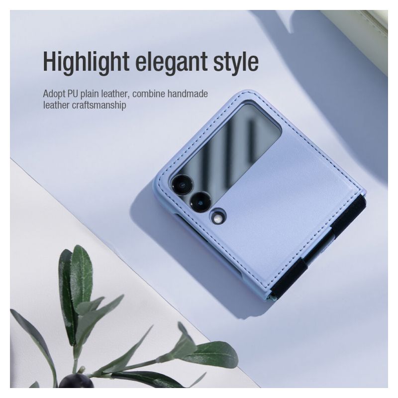 Maskica Nillkin Qin za Samsung Galaxy Z Flip 4 crna