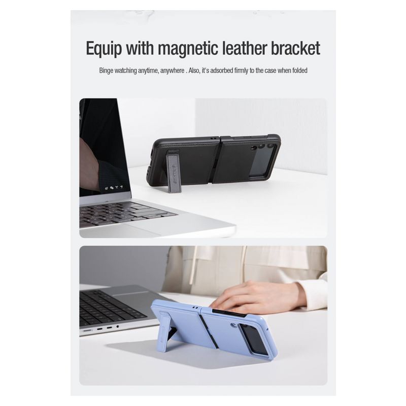 Maskica Nillkin Qin za Samsung Galaxy Z Flip 4 crna