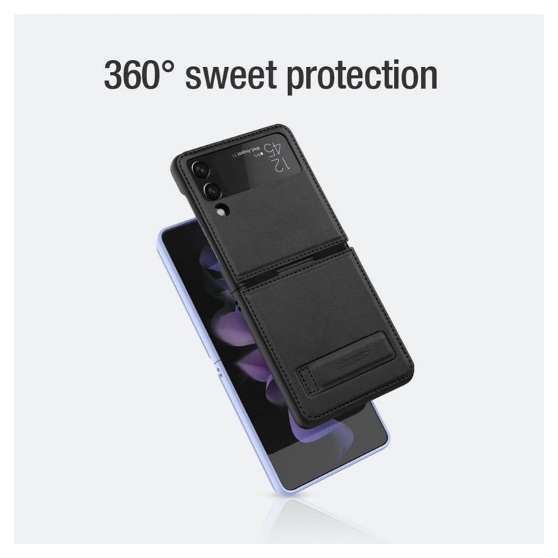 Maskica Nillkin Qin za Samsung Galaxy Z Flip 4 crna