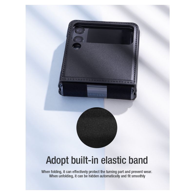 Maskica Nillkin Qin za Samsung Galaxy Z Flip 4 crna