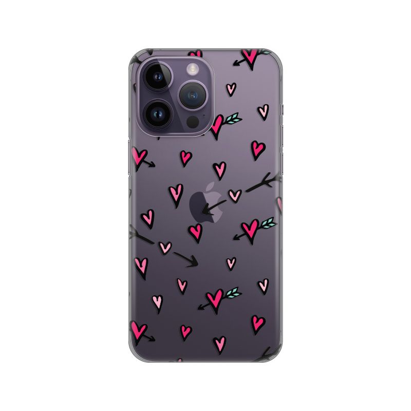 Maskica Silikonska Print Skin za iPhone 14 Pro Max 6.7 Heart Pattern Maskica Silikonska Print Skin za iPhone 14 Pro Max 6.7 Heart Pattern - Slika 1