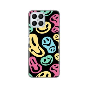 Maskica Silikonska Print za Honor X8 Black Color Smiles