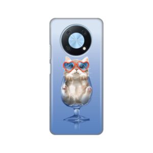 Maskica Silikonska Print za Huawei Y90 Funny Cat