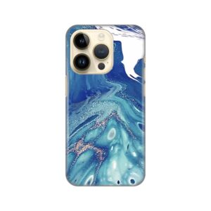 Maskica Silikonska Print za iPhone 14 Pro 6.1 Blue Marble