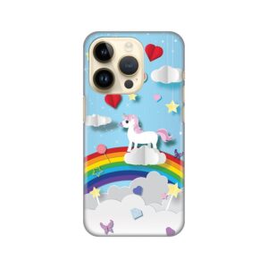 Maskica Silikonska Print za iPhone 14 Pro 6.1 Unicorn