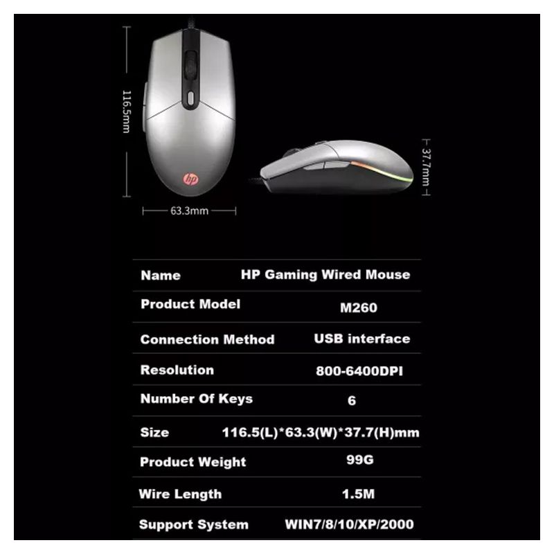 Mis HP M260 crni