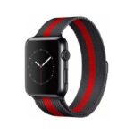 Narukvica intrigue za Apple watch 42mm crno crvena